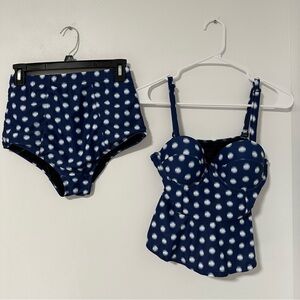Vintage Style Pin Up Girl Swimming Suit